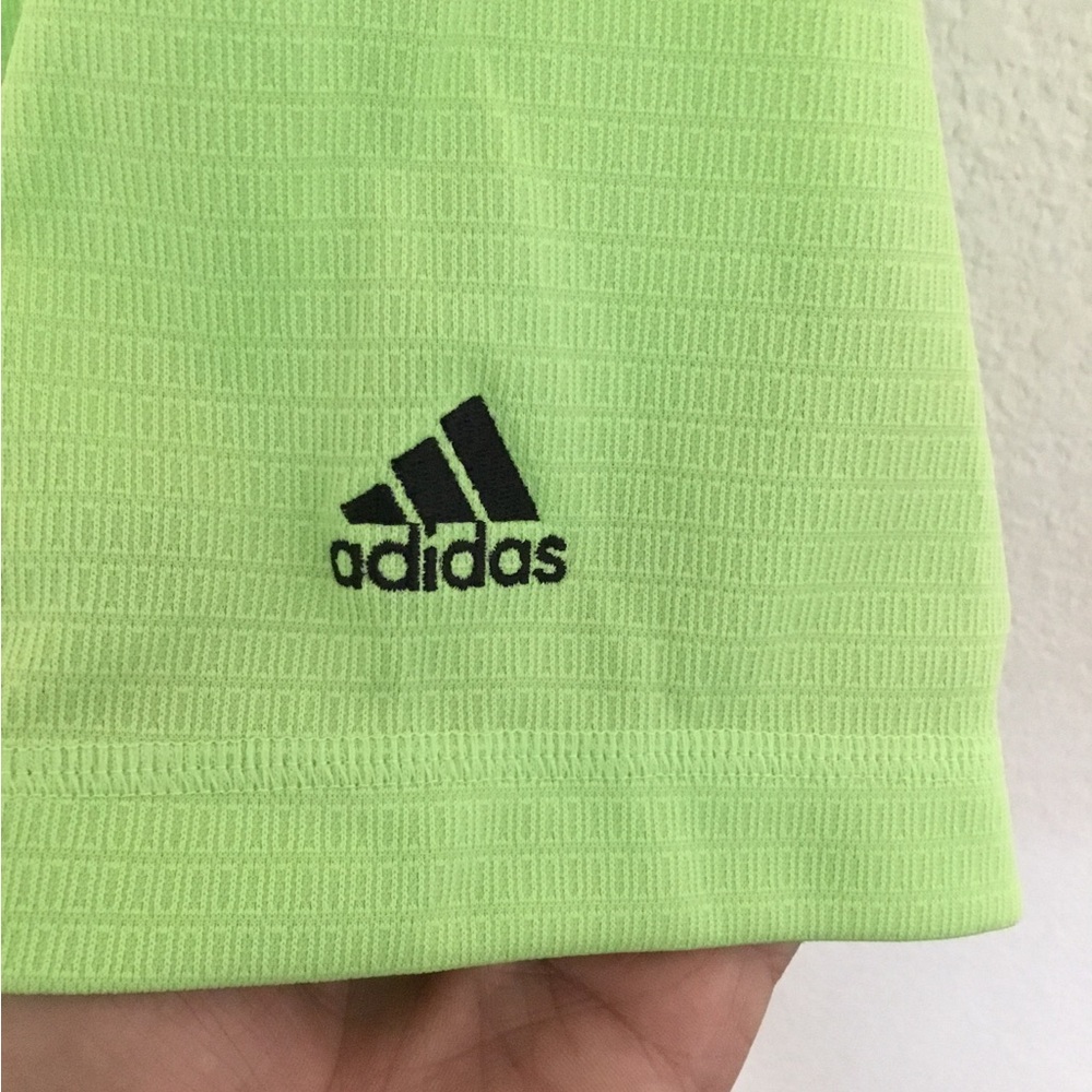 Light green Adidas climalite 100% polyester golf polo shirt size 2XL new with - Picture 3 of 7